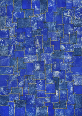 Nathan Slate Joseph, Tut Blue, 2007, pigment on galvanized steel