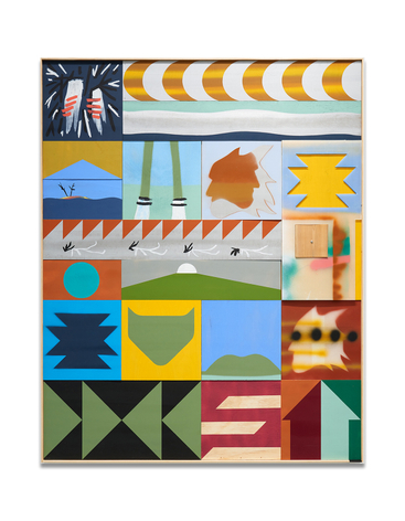 Clear Your Eyes, 2024, mixed media, 60 x 48 inches/152.4 x 122 cm