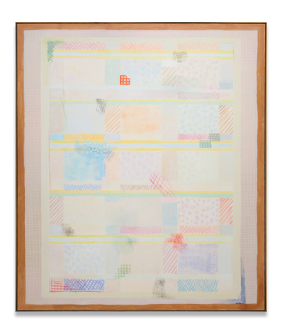 Homage to Louis Sullivan and Frank Lloyd Wright, 1982, acrylic on canvas, 84 x 72 inches/213.4 x 183 cm