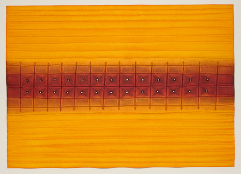 Path III, 2004, ink & dye on paper, 46 x 60 inches/117 x 152.4 cm