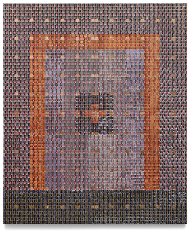 Friends, 2025, ink and watercolor on canvas, 72 x 60 inches/182.9 x 152.4 cm