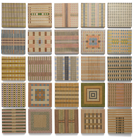 Noticing, 2025, watercolor and ink on linen, 60 x 60 inches/152.4 x 152.4 cm