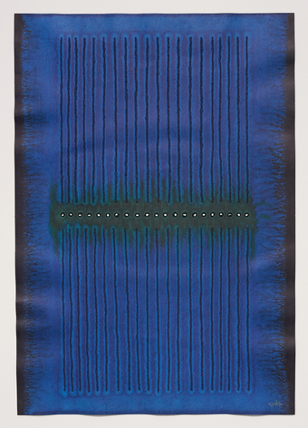 Untitled, 2006, ink and dye on paper, 39 x 27 inches/99 x 69 cm