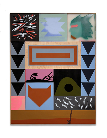 My Sweet Angel, 2024, mixed media, 48 x 36 inches/122 x 91.4 cm