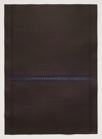 NITYA IV, 2009, ink and dye on paper, 55 x 39 inches/140 x 100 cm
