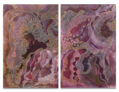 Heart, 2025, acrylic and ink on canvas, 72 x 96 inches182.9 x 243.8 cm