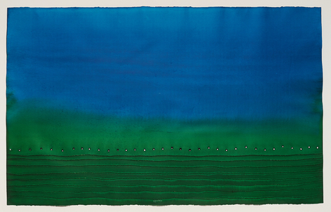 Nandana II, 2010, ink and dye on paper, 49 x 78.5 inches/125 x 200 cm