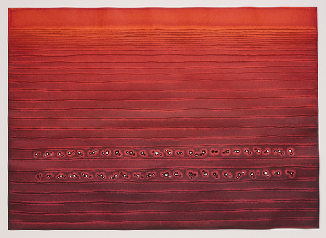 Arise, 2003, ink & dye on paper, 45 x 60 inches/114 x 152.4 cm