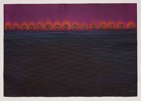 Chinmaya I, 2007, ink and dye on paper, 27 x 39 inches/69 x 99 cm
