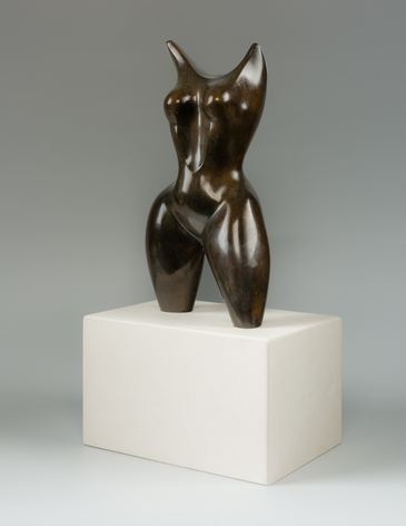 ELIZABETH CATLETT (1915&ndash;2012), "Torso," 1968. Bronze, 13 1/2 in. high x 6 1/2 in. wide x 4 in. deep