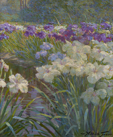 flowers in landscape