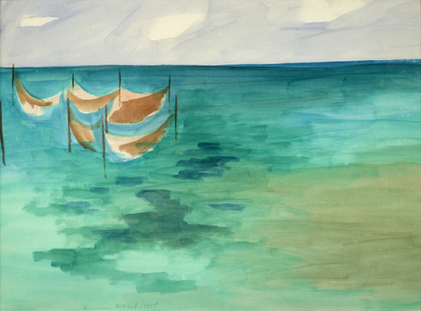 Herman Maril (1908-1986), The Weirs, 1955