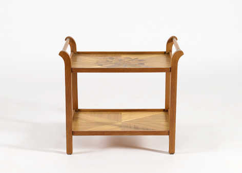 Groult serving table marquetry