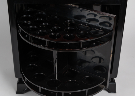 Early Art Deco Lacquered Bar Cabinet