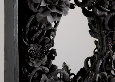 Etienne pottier ceramic mirror