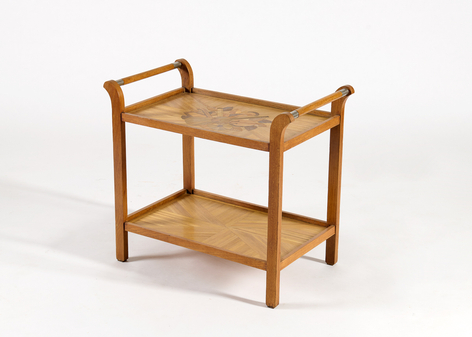 Groult serving table marquetry