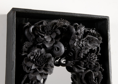 Etienne pottier ceramic mirror