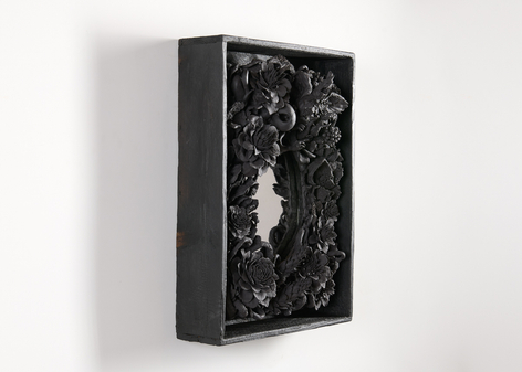 Etienne pottier ceramic mirror