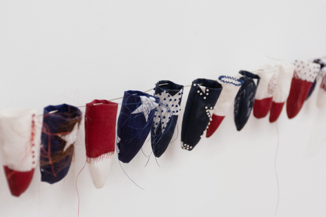Sonya Kelliher-Combs Small Red, White and Blue Secrets, 2022