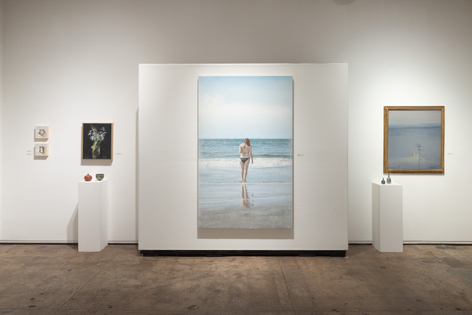 The Spring Salon, 2026 install shot with Leslie Lewis Sigler, Beatrice Wood, James Haggerty, Susan McDonnell, John Nava, Leon Dabo