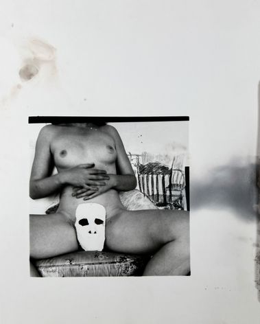 Francesca Woodman , Untitled, Providence, RI. (Self-Portrait with Mask)