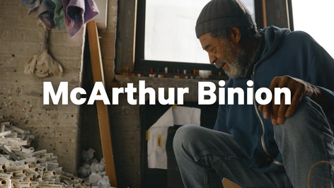 In the Studio with McArthur Binion, Filmed in the artist's Chicago studio, February 2026