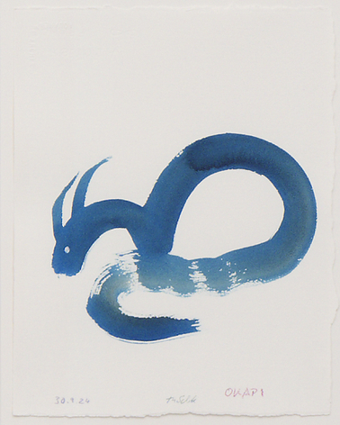 OKAPI 2024 ink and crayon on paper