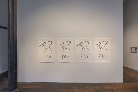 Nashashibi/Skaer: Pygmalion Margaret Ursus Uan, installation view