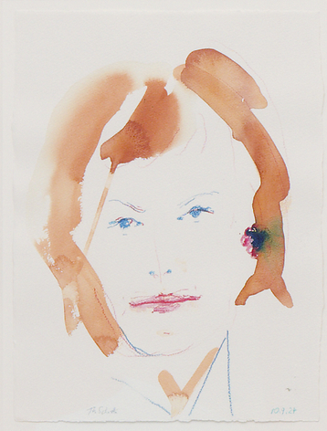 Untitled 2024 ink and crayon on paper