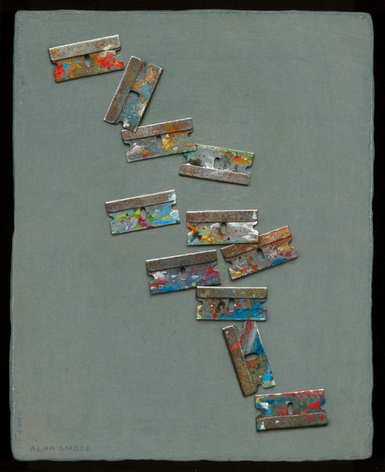 Trinkgeld (SOLD), 2019, acrylic on panel, 10 x 8 inches