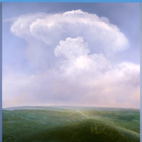 The Goals Come Ever More Clearly Into View (SOLD), 2008, oil on canvas, 60 x 60 inches