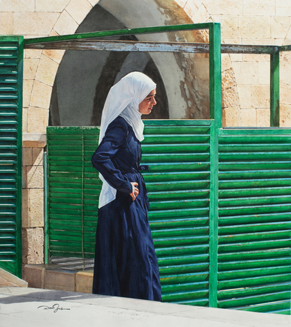 Rance Jones, Assertion, 2023, watercolor on paper, 25 x 22 inches