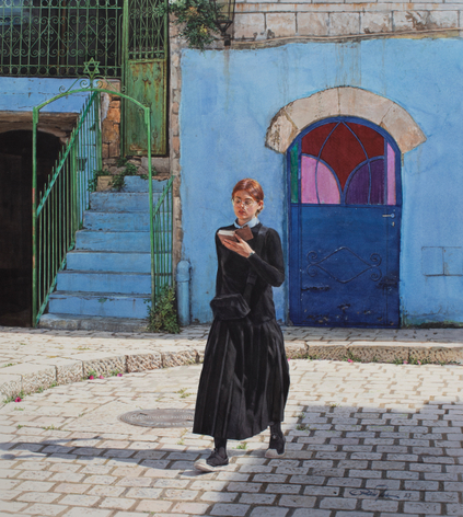 Rance Jones, Sem Girl, 2023, watercolor on paper, 25 x 22 inches