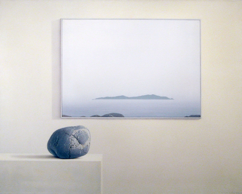 Stone and Island (SOLD), 1978, acrylic on canvas, 40 x 50 inches