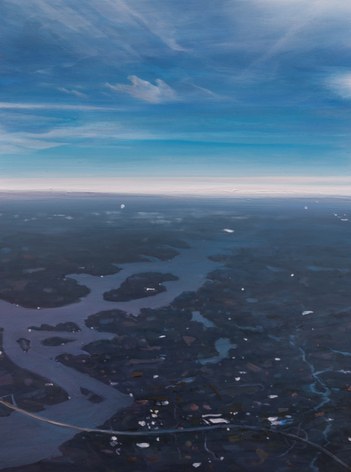 Landmark (SOLD), 2023, oil on clayboard, 24 x 18 inches