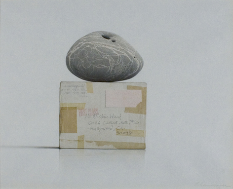 Stone on Wakefield Box (Robin Hunt) [SOLD], nd, watercolor and pencil on paper, 15 1/4 x 19 inches