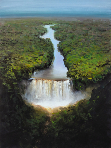 Mythologizing the Dream (SOLD), 2022, oil on clayboard, 24 x 18 inches