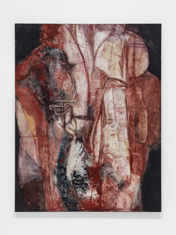 Keunmin Lee, Connected Skin, 2025,&nbsp;Oil and Plastic Wrap on Canvas, 117 x 91 cm., Courtesy of the artist and PKM Gallery.