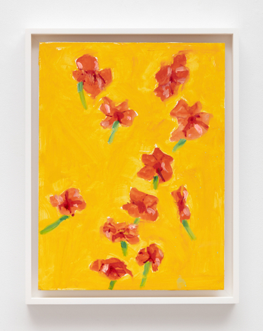 Alex Katz, Study for Red Flowers 2, 2025