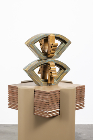 Asma Belhamar, Gcode butterfly new wings 50%, 2025, Ceramics, 32 x 30 x 18.5 cm