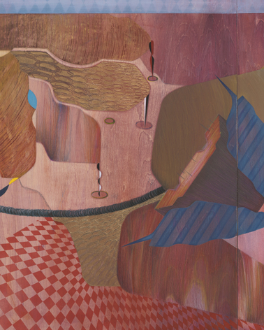 Maryam Hoseini, Oblique Landscape (detail), 2025