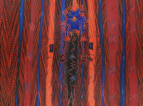 LEE MULLICAN (1919-1998), Medicine Curtain, 1966