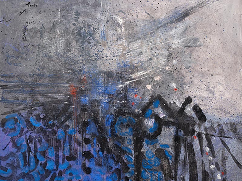 CHANNING PEAKE (1910-1989), Parisian Abstract, 1961