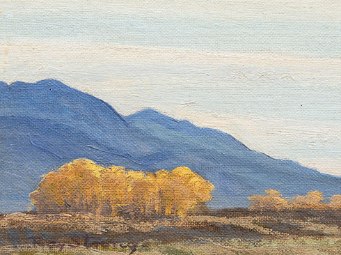 RAY STRONG (1905-2006), Cottonwoods - Big Pine, c. 1980