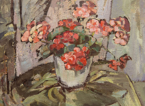 GRACE LIBBY VOLLMER (1884-1977), Pink Floral Still Life, No Date