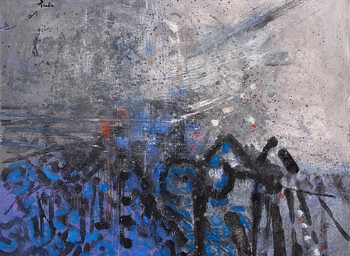 CHANNING PEAKE (1910-1989), Parisian Abstract, 1961