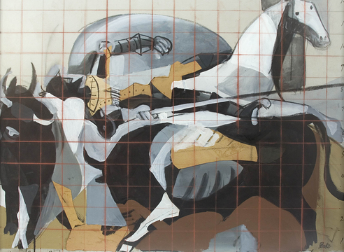 CHANNING PEAKE , Design for Mural - Santa Barbara Library, 1959