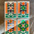 Cody Hudson green and orange semi-abstracted prints