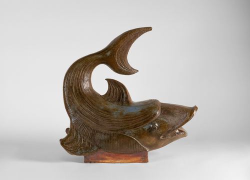 Stoneware fountain fish