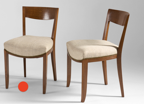Jules leleu set of six chairs